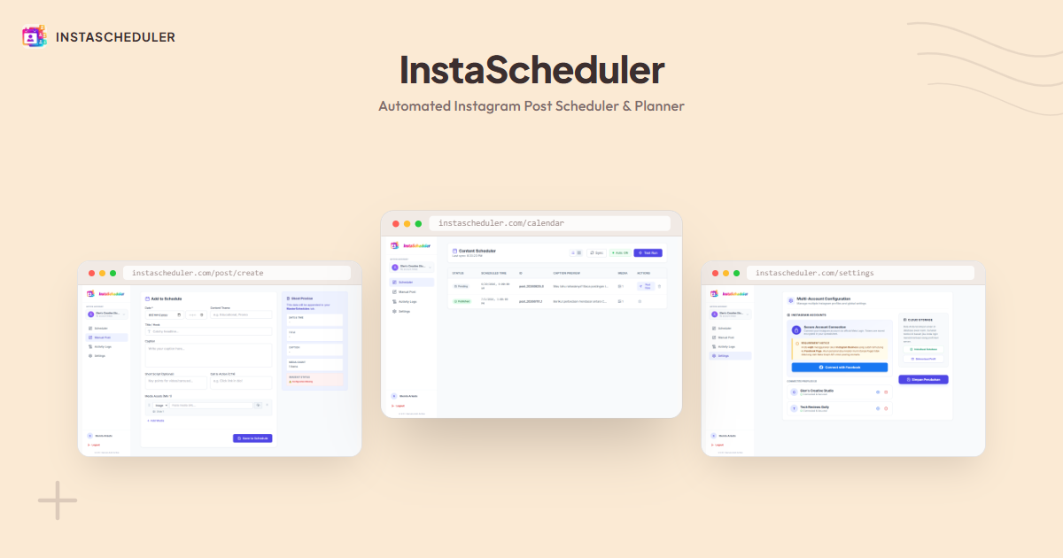 InstaScheduler Planner screenshot 1